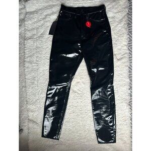 NWT Rag & Bone Vinyl Super High Rise Ankle Skinny Pants size 26